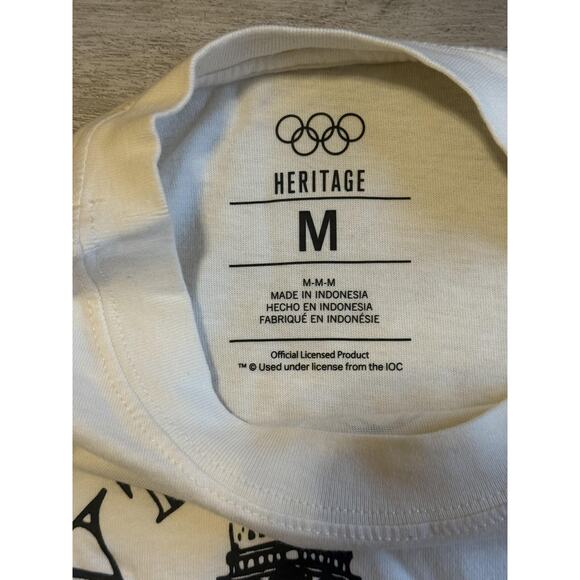 London Olympics Shirt Mens Medium Heritage 1948 Big Ben Rings IOC Official Tee - Picture 4 of 9